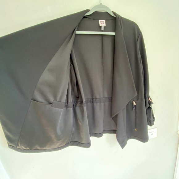 Anne Klein Relaxed Fit Black Blazer [L] - Picture 6 of 7